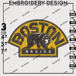 nhl boston bruins embroidery design files, nhl logo embroidery, nhl boston bruins embroidery, embroidery design