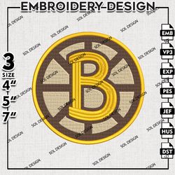 boston bruins embroidery designs, nhl logo embroidered, nhl boston bruins hockey designs, hockey logo embroidery