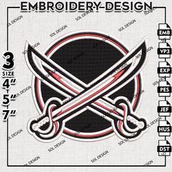 buffalo sabres machine embroidery designs, nhl logo embroidered, nhl buffalo sabres hockey designs, hockey embroidery