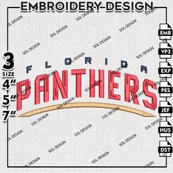 nhl florida panthers embroidery design files, nhl logo embroidery, nhl florida panthers embroidery, embroidery design