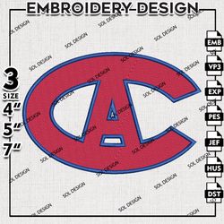 nhl montreal canadiens embroidery design, nhl logo embroidery, nhl montreal canadiens embroidery, embroidery design