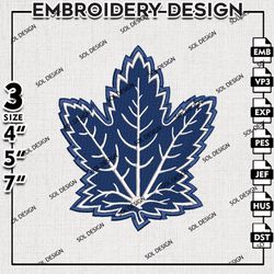 toronto maple leafs nhl team embroidery design, nhl embroidery, nhl maple leafs embroidery, machine embroidery design