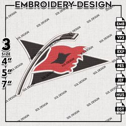 carolina hurricanes logo embroidery design, nhl embroidery, carolina hurricanes embroidery, machine embroidery design