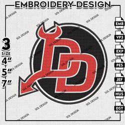 new jersey devils dd logo embroidery file, nhl embroidery, nhl new jersey devils embroidery, machine embroidery design