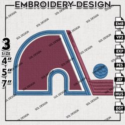 colorado avalanche machine embroidery design, nhl embroidery, nhl colorado avalanche logo embroidery, embroidery design