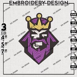 nhl los angeles kings embroidery design files, nhl embroidery, los angeles kings embroidery, machine embroidery design