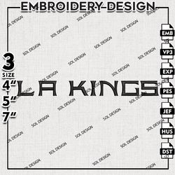 la kings embroidery design files, nhl embroidered, los angeles kings embroidery designs, hockey logo embroidery