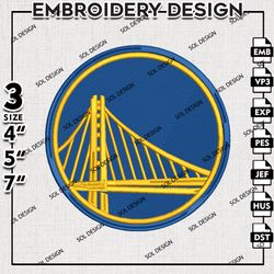 nba golden state warriors machine embroidery design, nba embroidery, nba warriors embroidery, machine embroidery design