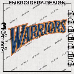 nba golden state warriors embroidery design files, nba embroidery, nba warriors embroidery, machine embroidery design