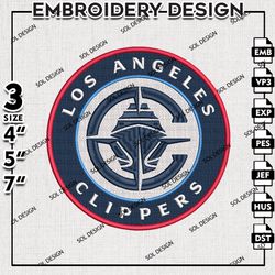 la clippers embroidery design, nba logo embroidery, nba los angeles clippers embroidery, machine embroidery design