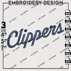 nba la clippers embroidery designs, nba logo embroidery, nba clippers, machine embroidery pattern, digital download