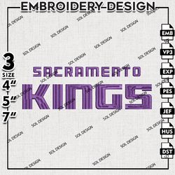 sacramento kings machine embroidery design, nba machine embroidery designs, nba kings wordmark logo, digital download