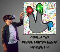 gorilla tag finger painter png svg clipart image for designs, gorilla tag merch, png high quality