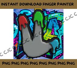 gorilla tag finger painter graffiti png svg clipart image for designs