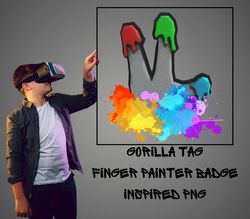 gorilla tag finger painter cloud png svg clipart image for designs, gtag monke image