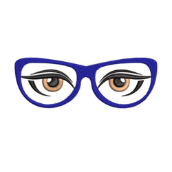 eyes-with-glasses (heirloom applique) , anime embroidery designs, machine embroidery design anime slider naruto