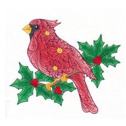 filigree cardinal on holly embroidery designs , anime embroidery designs, machine embroidery design anime slider naruto