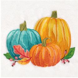 pumpkin trio in watercolor embroidery design , anime embroidery , machine embroidery design anime slider naruto