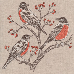 resting robins trio embroidery design , anime embroidery , machine embroidery design anime slider naruto