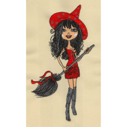 witch girl embroidery design , anime embroidery , machine embroidery design anime slider naruto