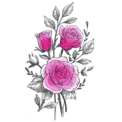 purble roses embroidery , anime embroidery , machine embroidery design anime slider naruto