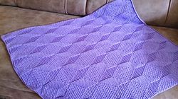 artdeco blanket crochet pattern, crochet baby blanket pattern pdf, gender neutral blanket diy, purple crochet afghan pdf