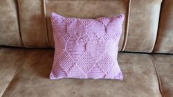 peace pillow pattern, crochet pillow pattern, textured pillow case, crochet cushion pattern, pillow cover pattern pdf