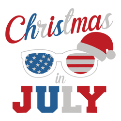 christmas in july summer xmas glasses svg