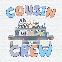 Funny Cousin Crew Bluey Friends PNG