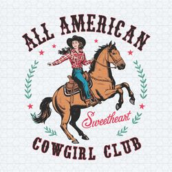 all american sweetheart cowgirl club png
