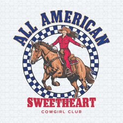 all american sweetheart western patriotic png