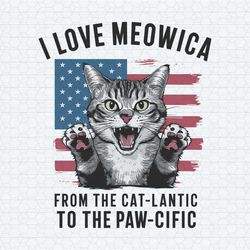 i love meowica from the catlantic patriotic cat png