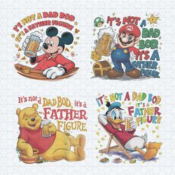 it's not a dad bod it's a father figure cartoon png bundle