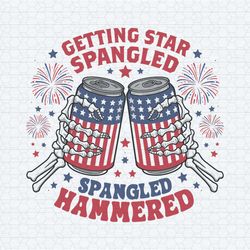 4th of july getting star spangled hammered svg
