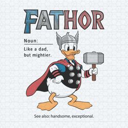 donald duck fathor like a dad but mightier png