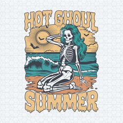 hot ghoul summer skeleton girl svg