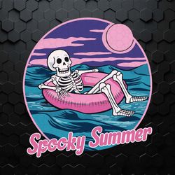 pink spooky summer beach vibes svg