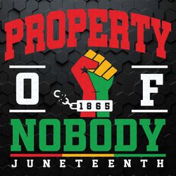 property of nobody juneteenth svg black history svg cricut file
