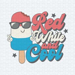 red white and cool american popsicle svg