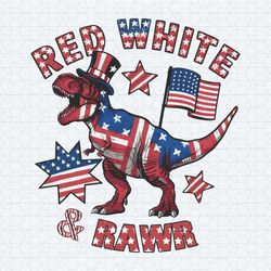 red white and rawr america patriotic png