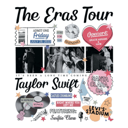 Retro Santa Clara The Eras Tour Taylor Swift Png Download, Love Taylor Png