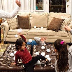 polyester fake snowballs for throwing