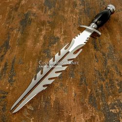 hand made custom predator dagger knife