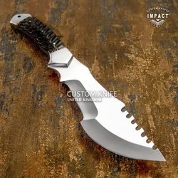 hand made survival tracker knife