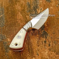 hand made rare custom full tang skinning knife