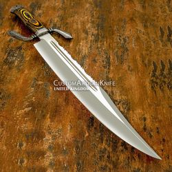 hand made custom art persian bowie knife