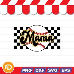 baseball mama svg, png, eps, dxf digital download