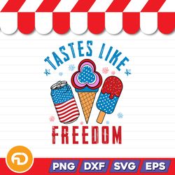 tastes like freedom svg, png, eps, dxf digital download