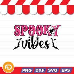 spooky vibes svg, png, eps, dxf digital download