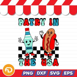 party in the usa svg, png, eps, dxf - digital download